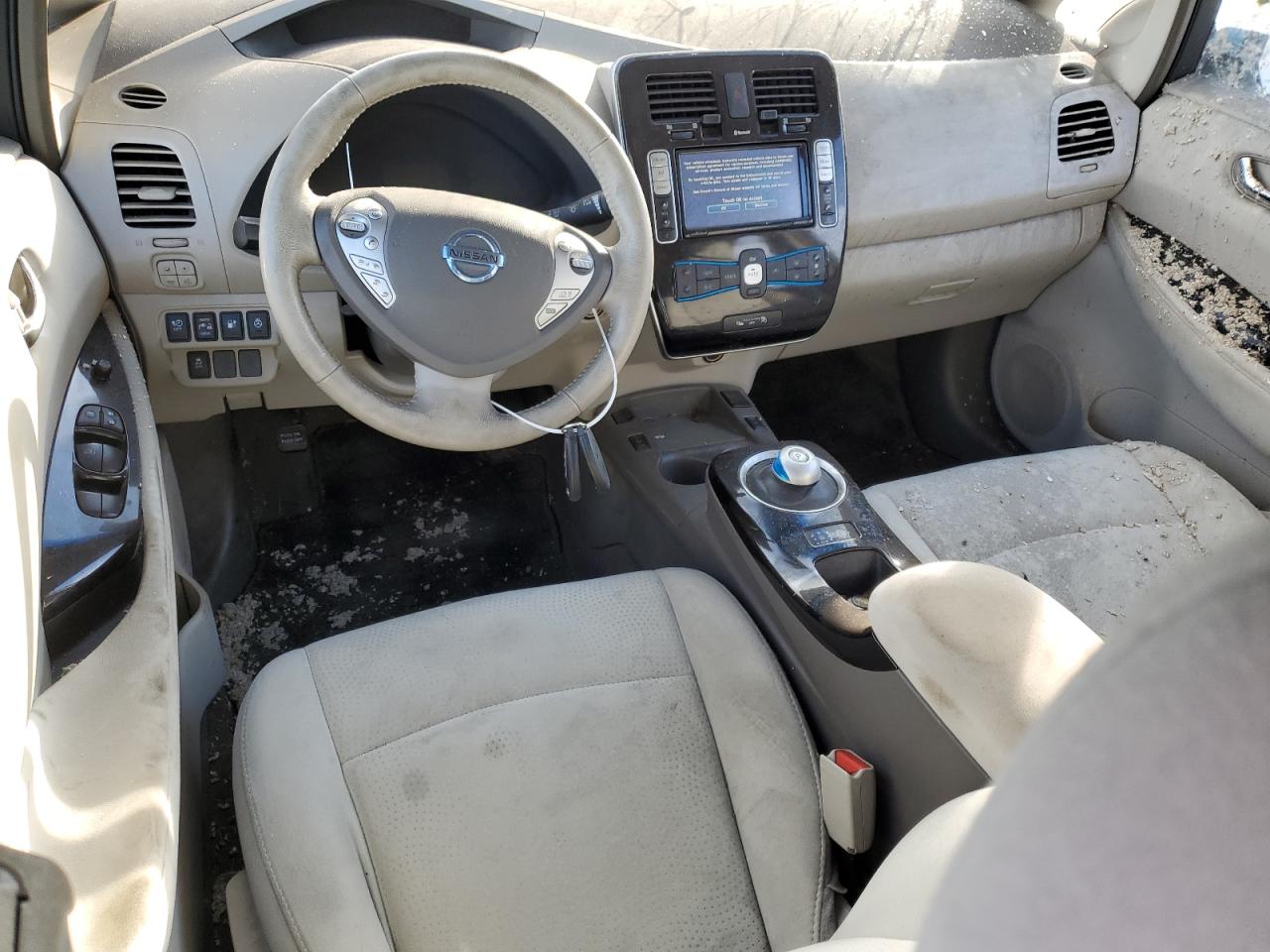 2013 Nissan Leaf VIN 1N4AZ0CP1DC408844 Copart auction photo, burn damage thumbnail 8