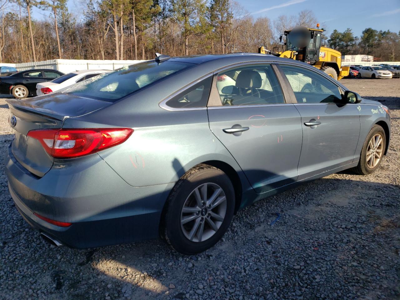 2015 Hyundai Sonata VIN 5NPE24AF4FH117361 Copart auction photo, front end / rear end damage thumbnail 3