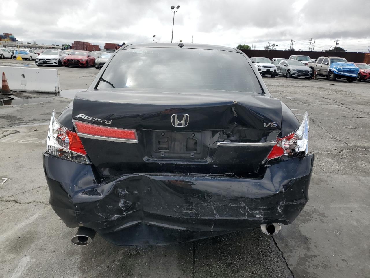 2011 Honda Accord VIN 1HGCP3F81BA031294 Copart auction photo, rear end damage thumbnail 6