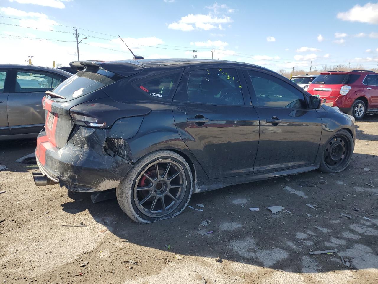 2015 Ford Focus VIN 1FADP3L94FL216438 Copart auction photo, rear end / front end damage thumbnail 3