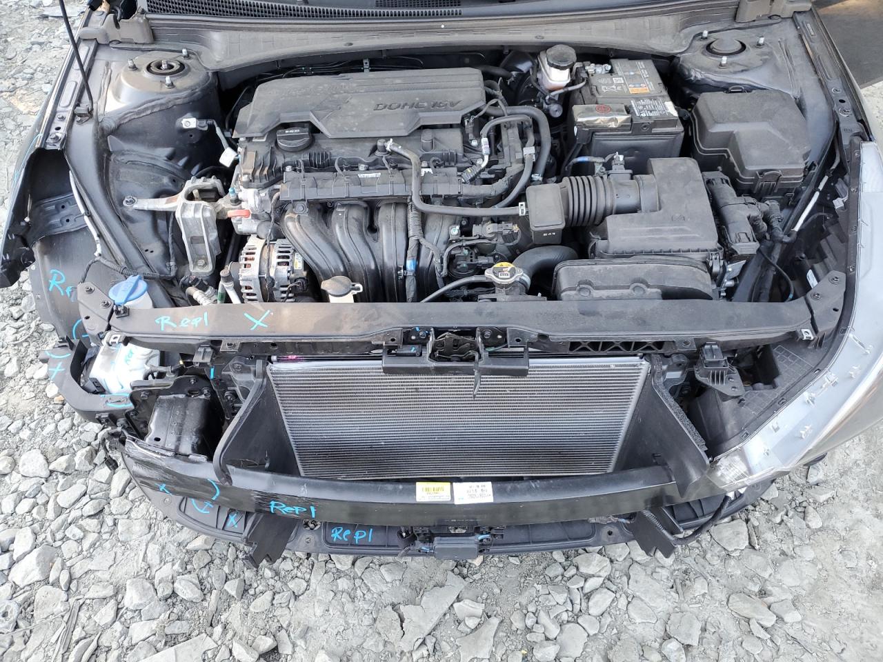 2023 Hyundai Elantra VIN 5NPLS4AG1PH100261 Copart auction photo, front end / side damage thumbnail 11