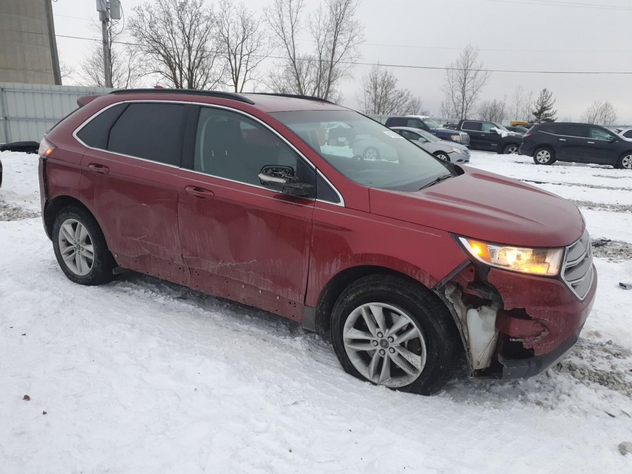2015 Ford Edge VIN 2FMTK4J90FBB80224 Copart auction photo, front end / rear end damage thumbnail 4