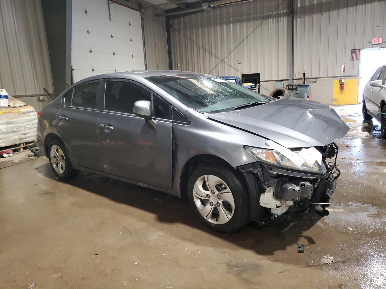 2013 Honda Civic VIN 19XFB2F5XDE095652 Copart auction photo, front end / top/roof damage thumbnail 4