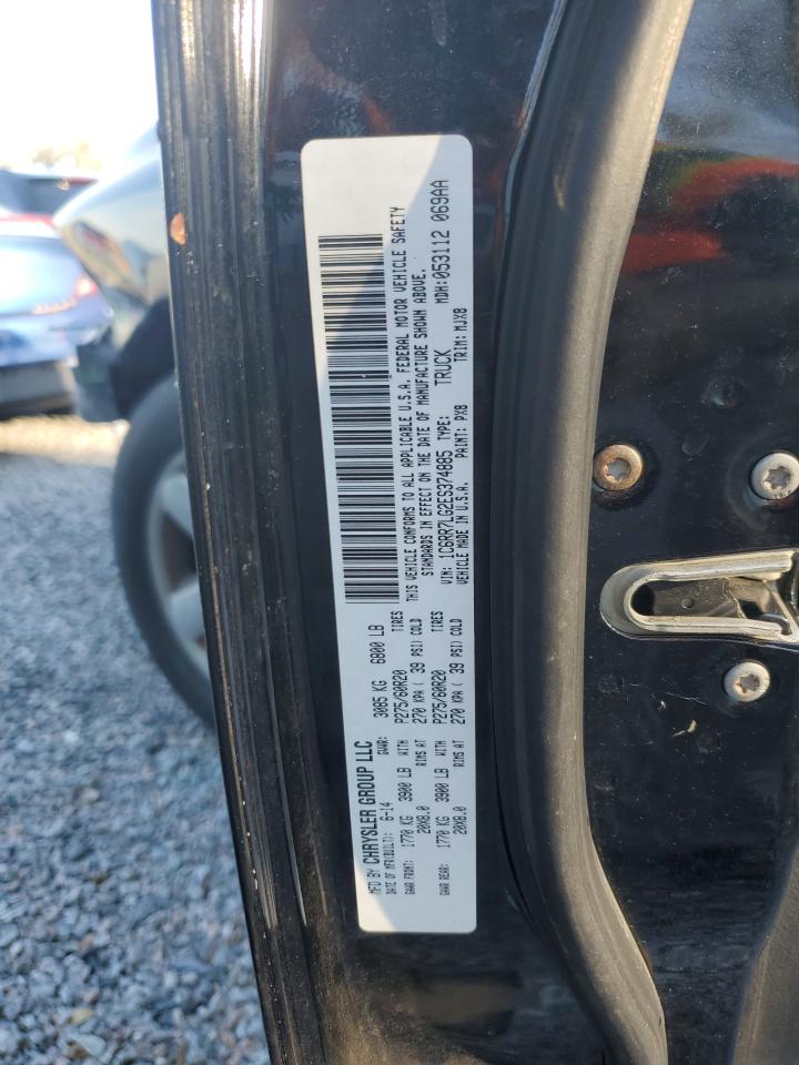2014 RAM 1500 VIN 1C6RR7LG2ES374885 Copart auction photo, front end damage thumbnail 12
