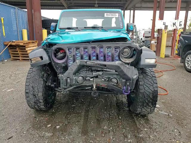 2020 Jeep Wrangler VIN 1C4HJXDG5LW173904 Copart auction photo, front end / side damage thumbnail 14