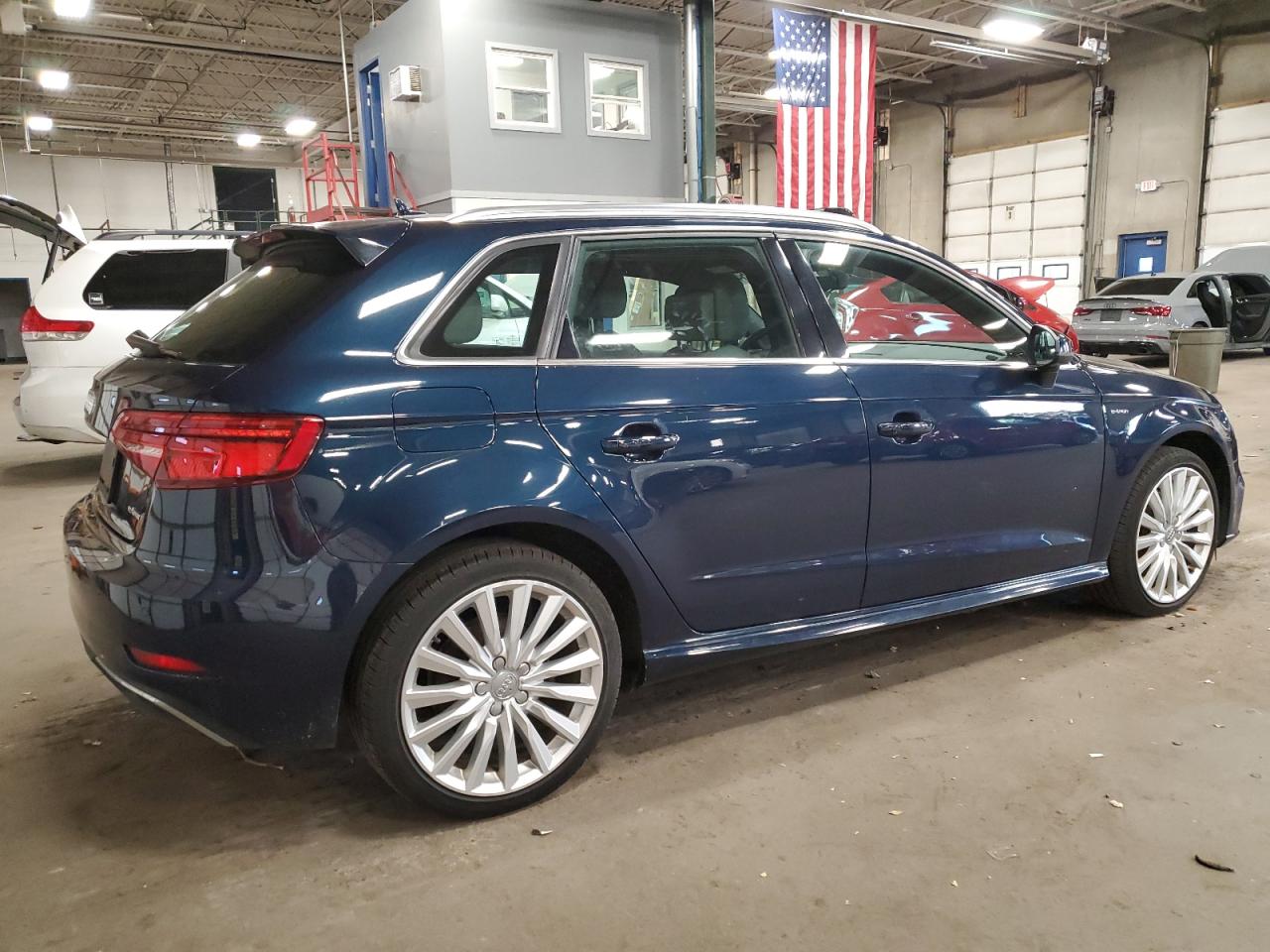 2017 Audi A3 VIN WAUTPBFFXHA089367 Copart auction photo, side / front end damage thumbnail 3