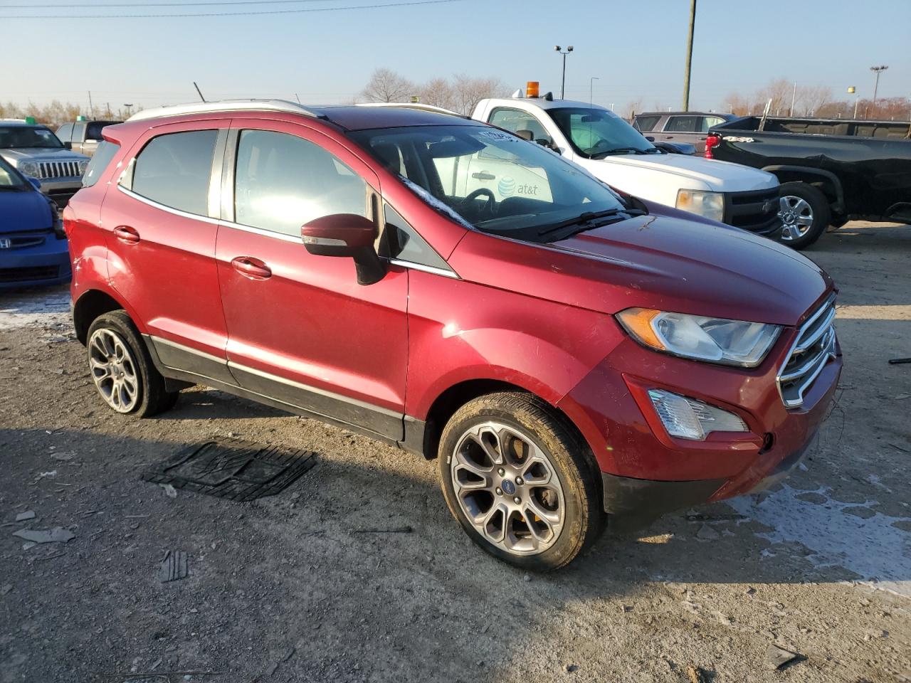 2018 Ford EcoSport VIN MAJ6P1WL8JC173820 Copart auction photo, front end / minor dent/scratches damage thumbnail 4