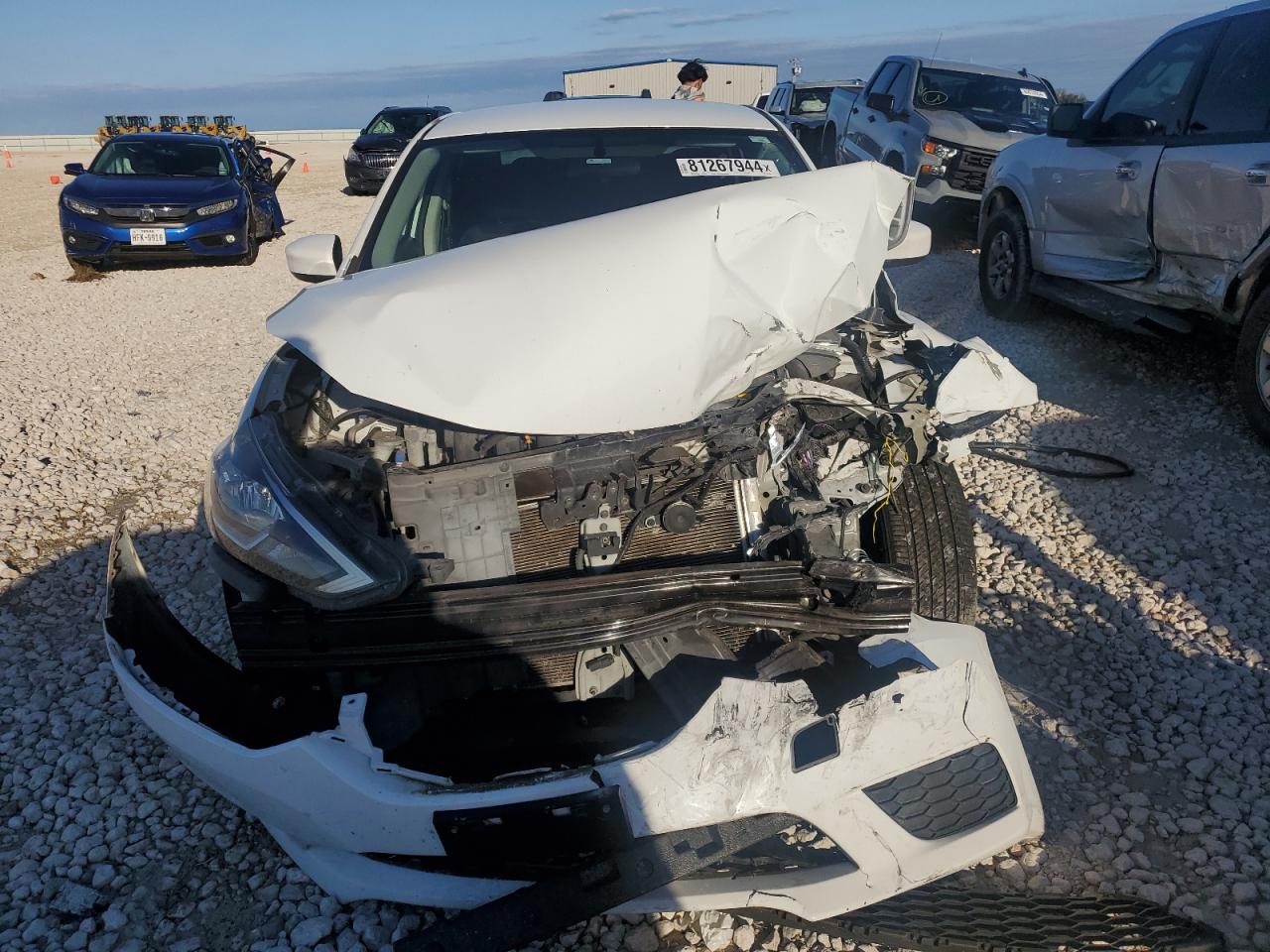 2017 Nissan Sentra VIN 3N1AB7AP6HY210531 Copart auction photo, front end / rear end damage thumbnail 5