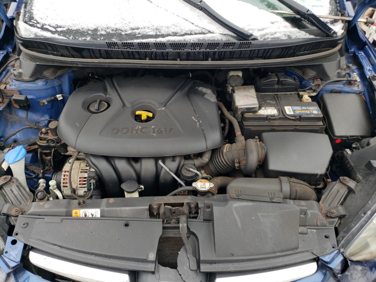 2016 Hyundai Elantra VIN 5NPDH4AE9GH671711 Copart auction photo, front end / rear end damage thumbnail 12