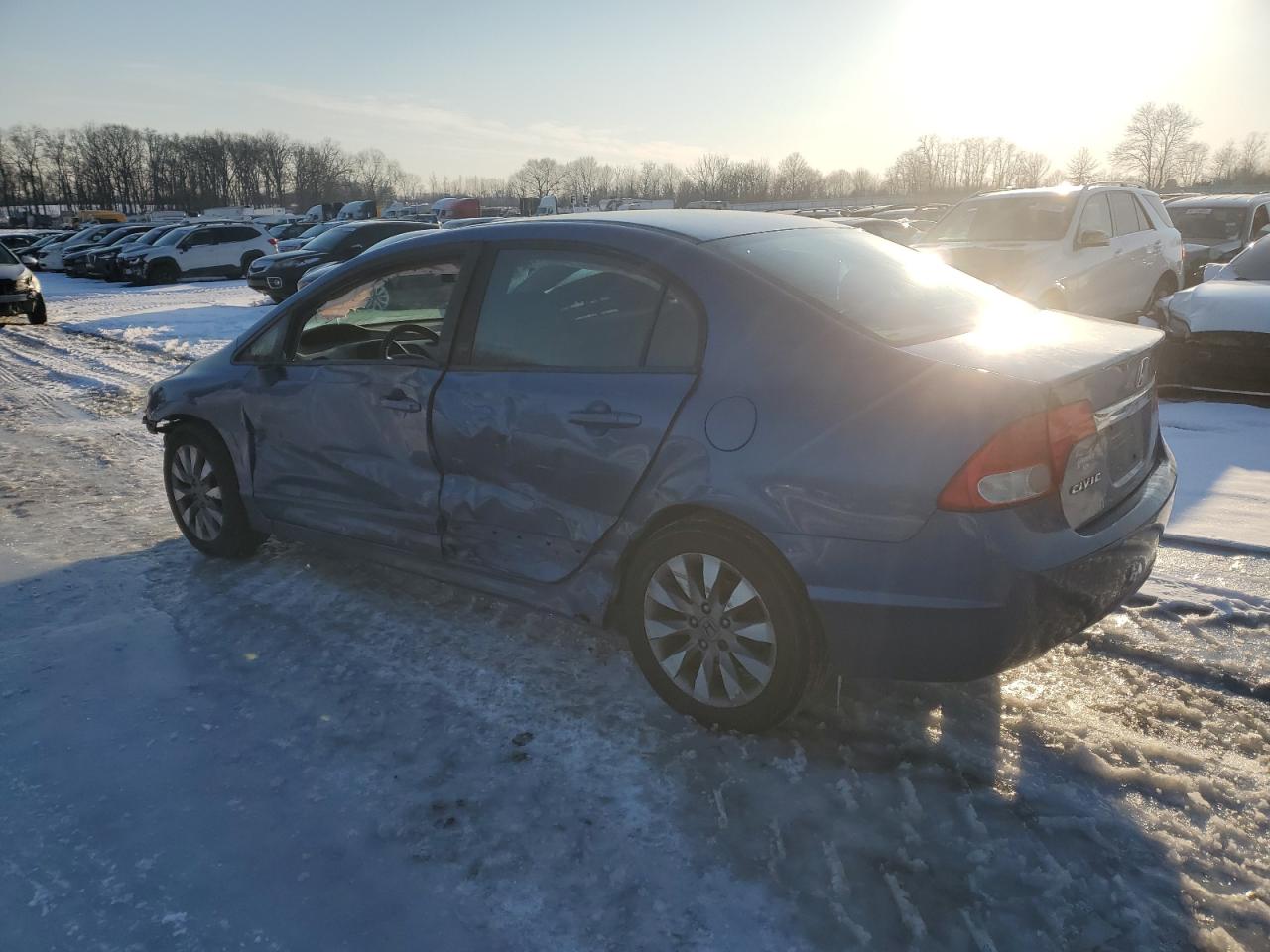 2010 Honda Civic VIN 19XFA1F81AE075342 Copart auction photo, side / front end damage thumbnail 2