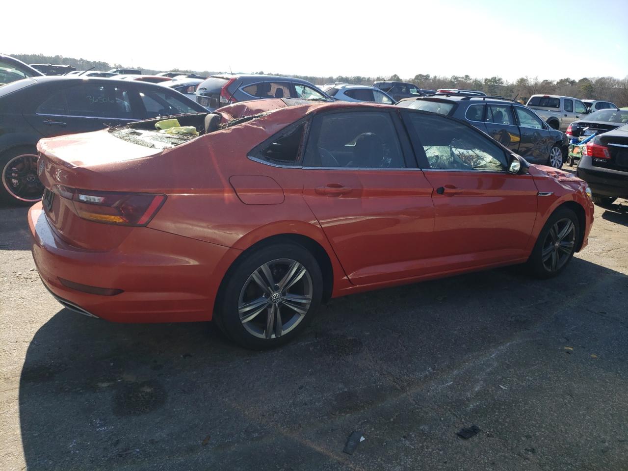 2019 Volkswagen Jetta VIN 3VWC57BU8KM017133 Copart auction photo, all over damage thumbnail 3
