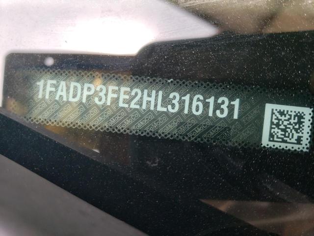 2017 Ford Focus VIN 1FADP3FE2HL316131 Copart auction photo, top/roof / side damage thumbnail 12