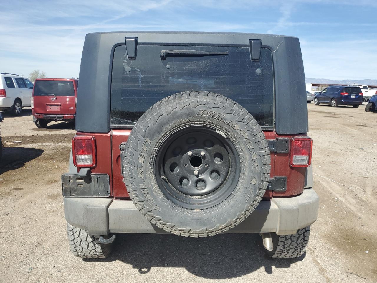 2009 Jeep Wrangler VIN 1J4FA24189L733649 Copart auction photo, rollover damage thumbnail 6