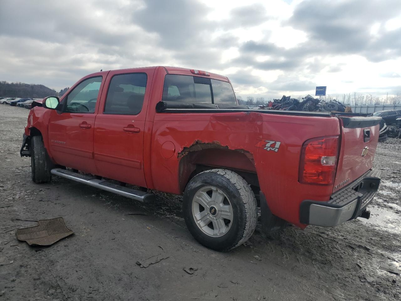 2012 Chevrolet Silverado VIN 3GCPKTE73CG122772 Copart auction photo, all over / front end damage thumbnail 2