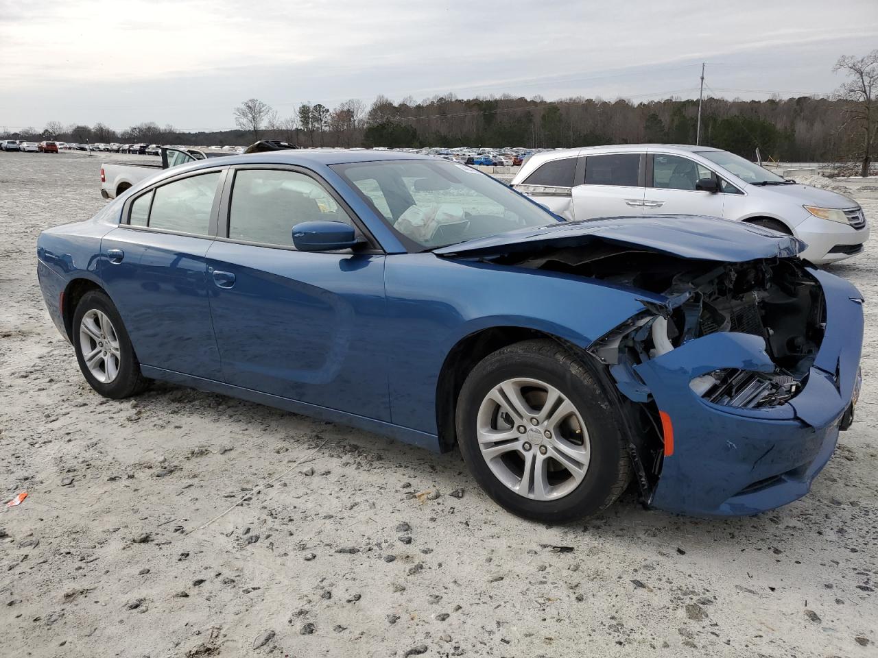 2021 Dodge Charger VIN 2C3CDXBGXMH587740 Copart auction photo, front end damage thumbnail 4