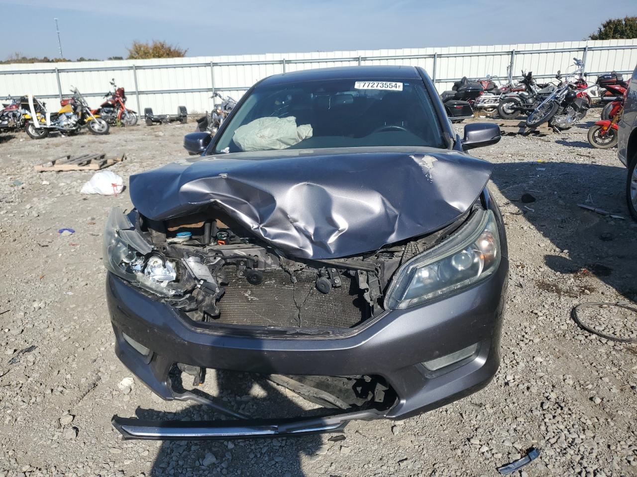 2013 Honda Accord VIN 1HGCR3F82DA015408 Copart auction photo, front end / mechanical damage thumbnail 5