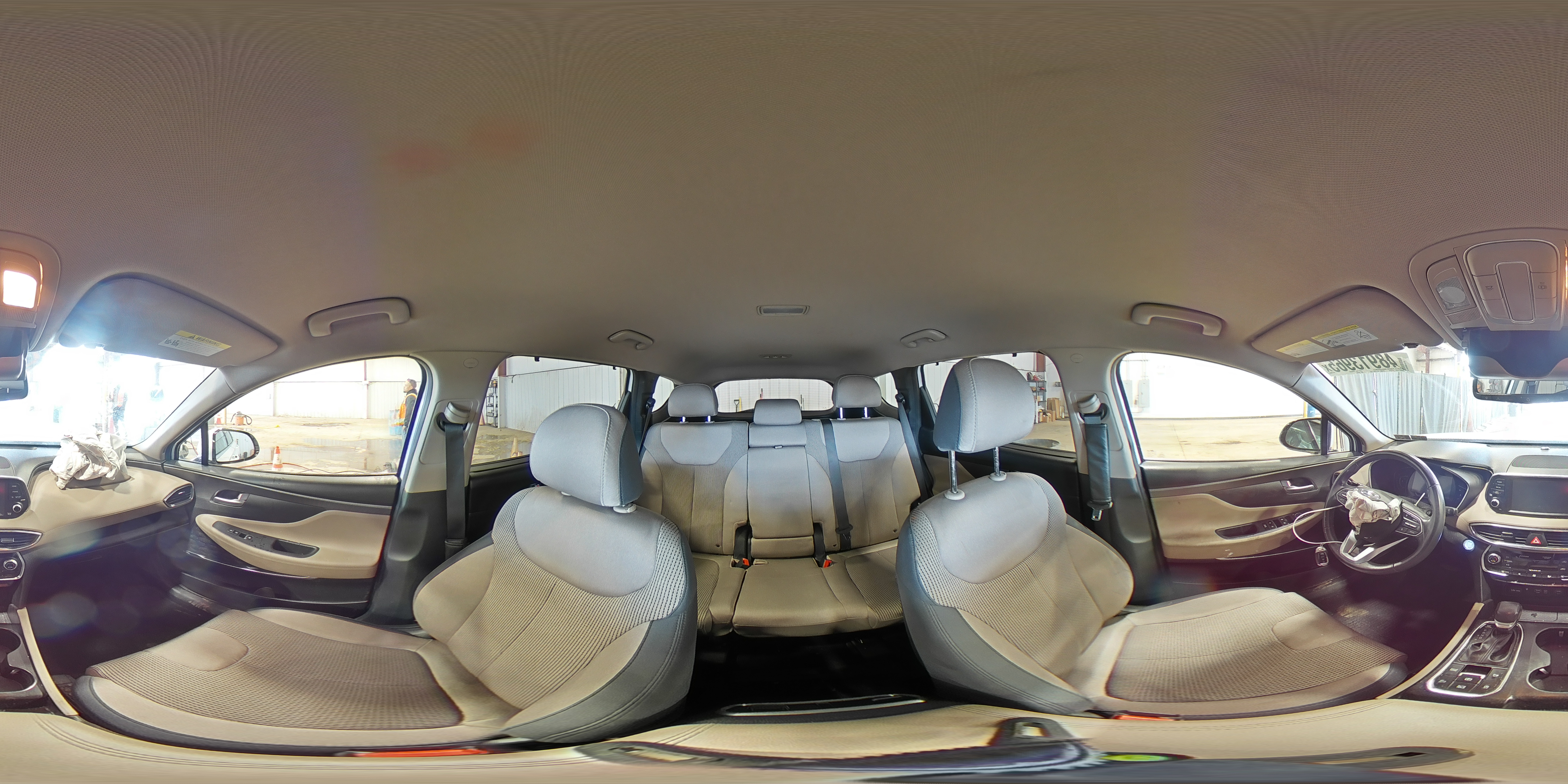 2020 Hyundai Santa Fe VIN 5NMS3CAD3LH164625 Copart auction photo, front end damage thumbnail 16