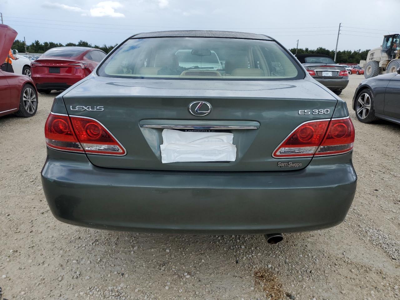2006 Lexus ES VIN JTHBA30G865172730 Copart auction photo, water/flood damage thumbnail 6