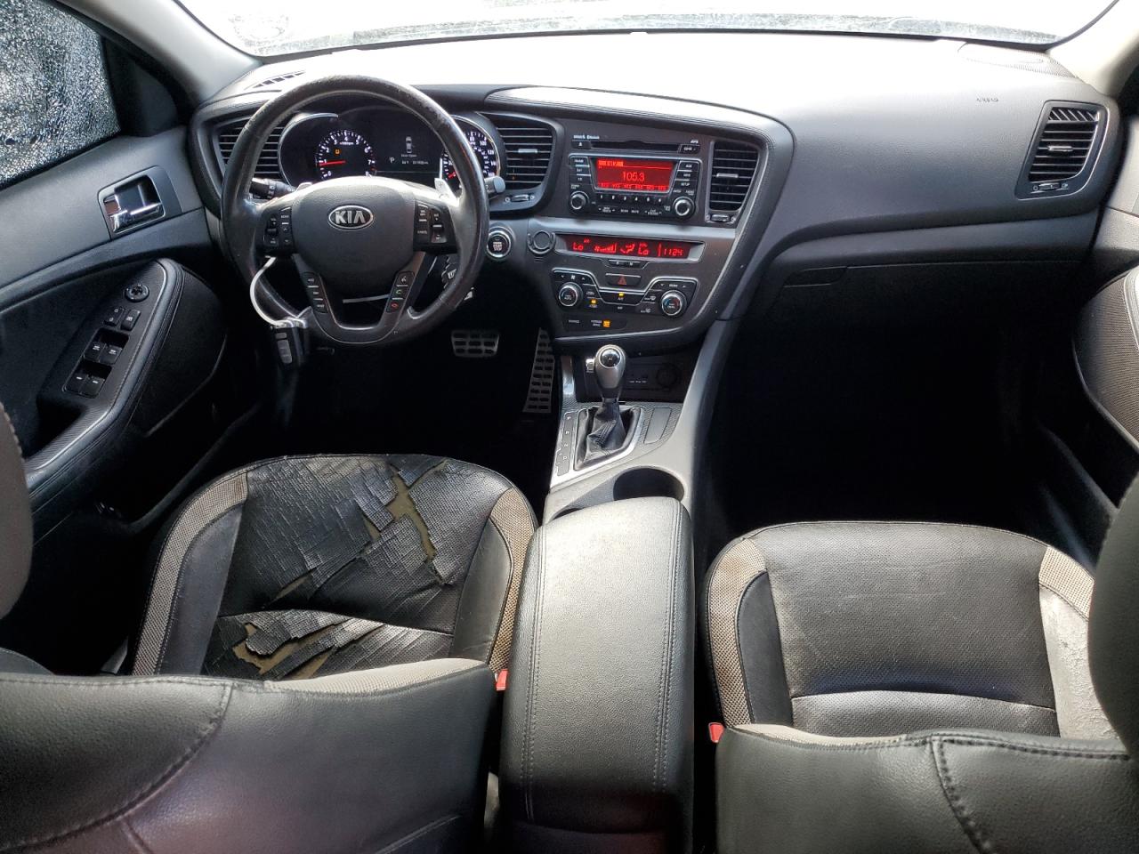 2013 KIA Optima VIN 5XXGR4A66DG108240 Copart auction photo, side / front end damage thumbnail 8