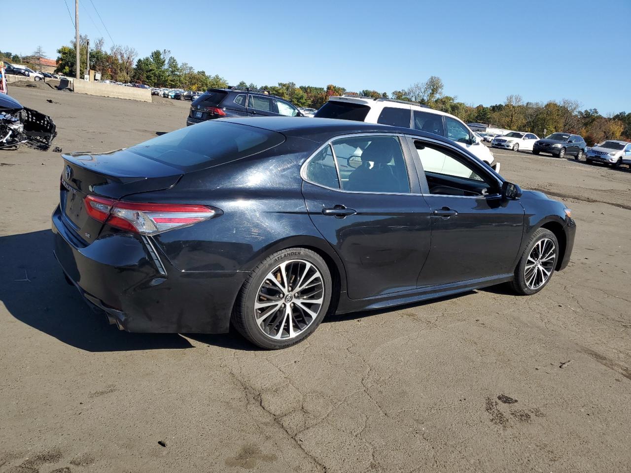 2018 Toyota Camry VIN 4T1B11HK2JU096690 Copart auction photo, rear end / side damage thumbnail 3