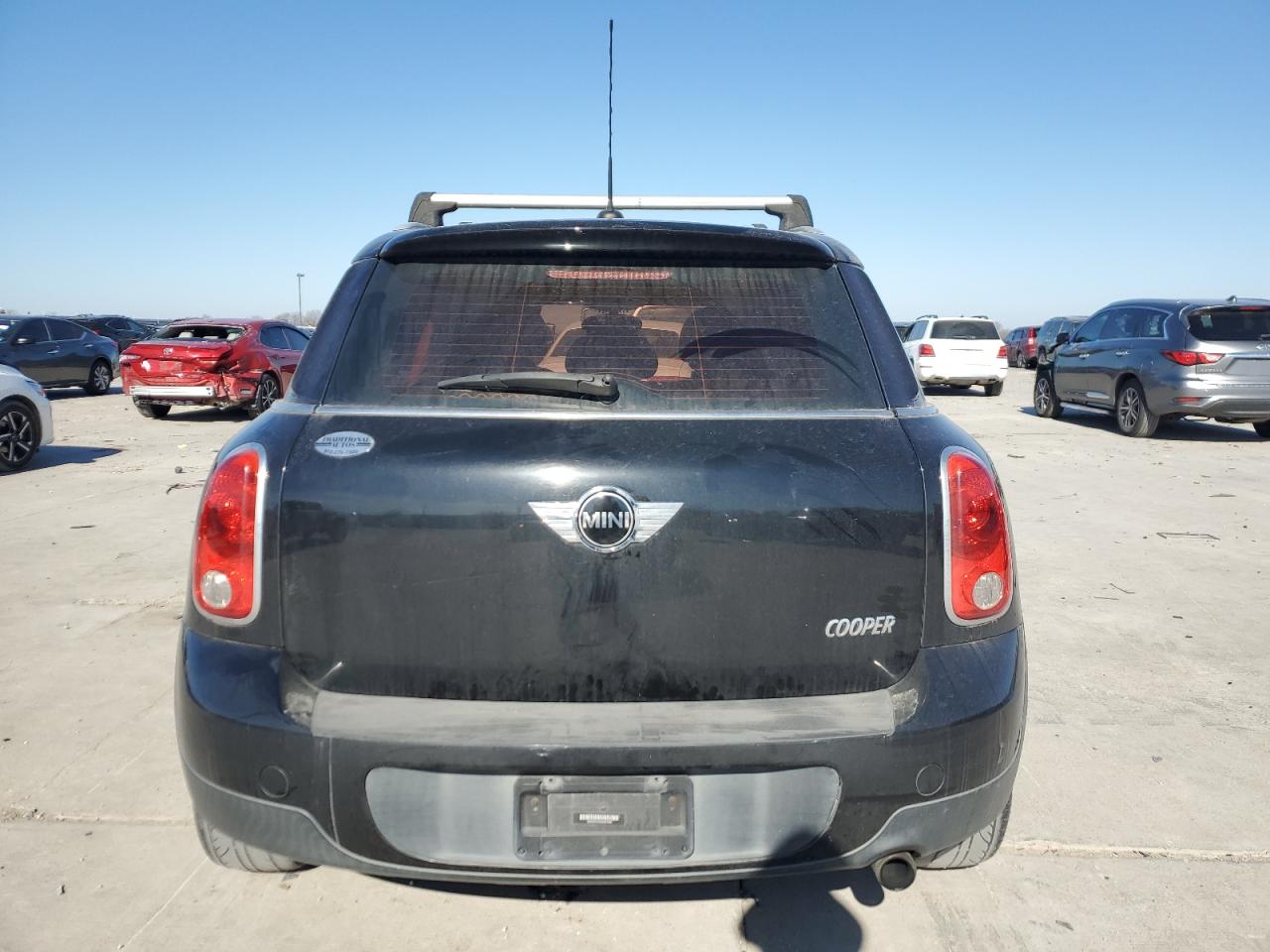 2013 MINI Cooper VIN WMWZB3C59DWM07938 Copart auction photo, front end / hail damage thumbnail 6