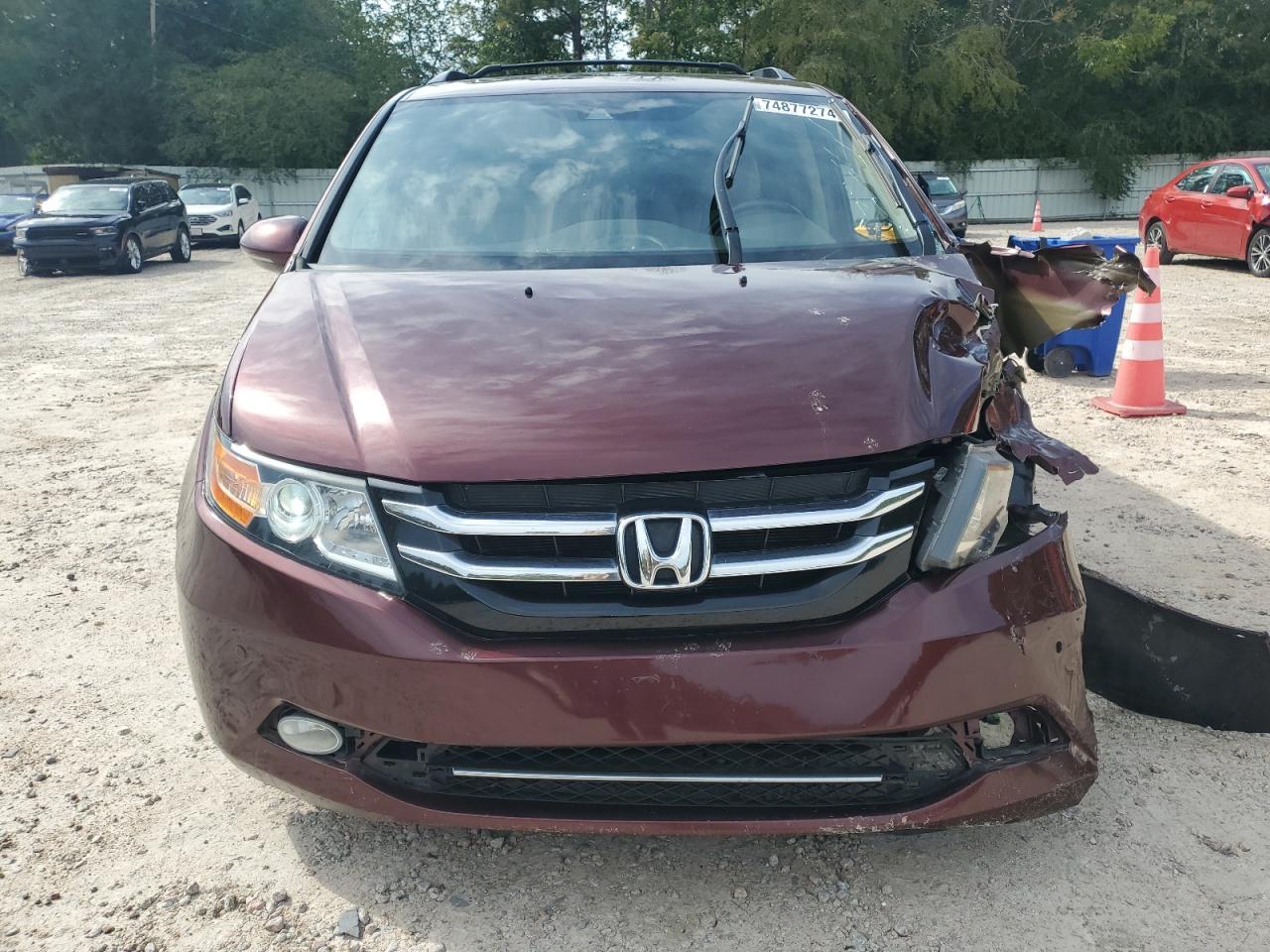 2016 Honda Odyssey VIN 5FNRL5H95GB024837 Copart auction photo, front end damage thumbnail 5