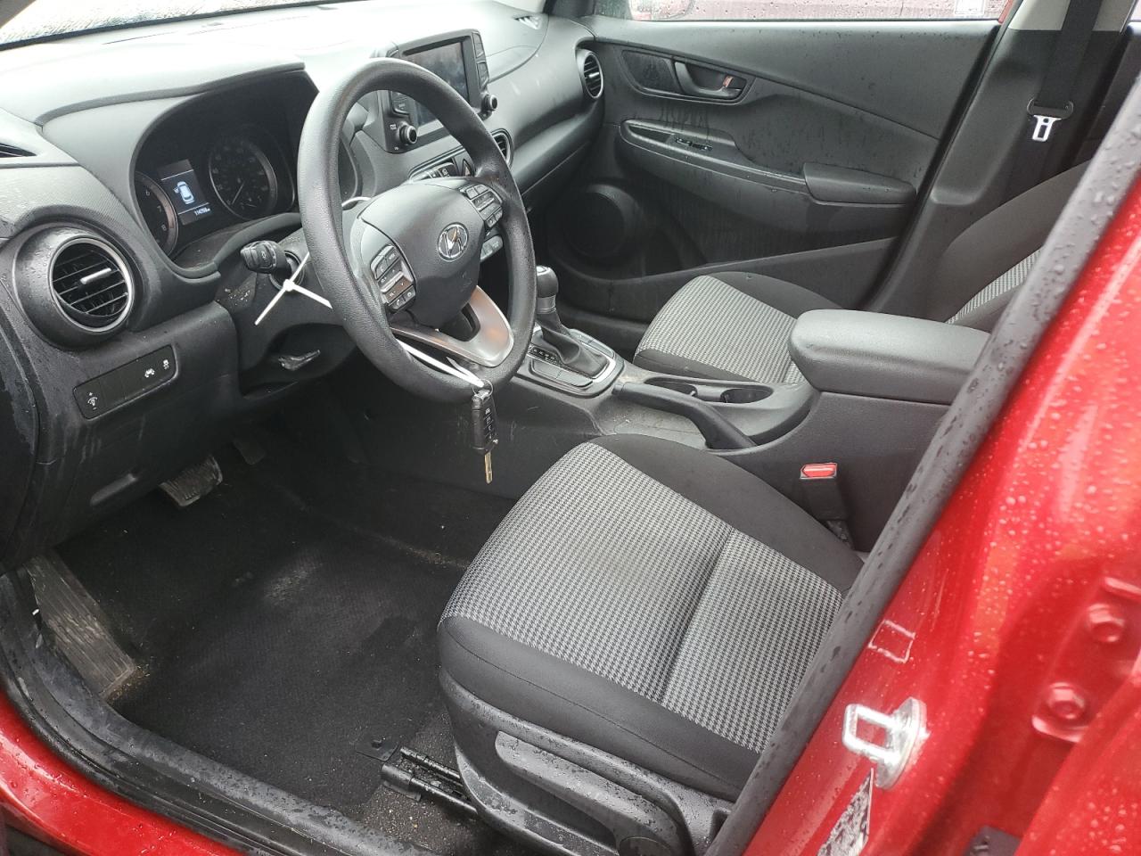 2019 Hyundai Kona VIN KM8K12AA5KU343063 Copart auction photo, side / front end damage thumbnail 7