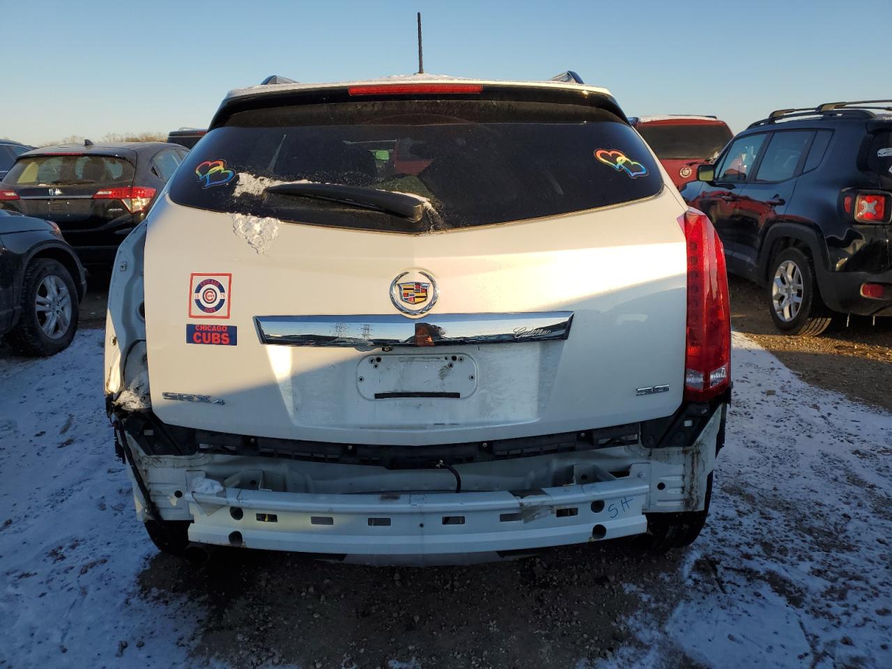 2015 Cadillac SRX VIN 3GYFNFE39FS530982 Copart auction photo, all over damage thumbnail 6
