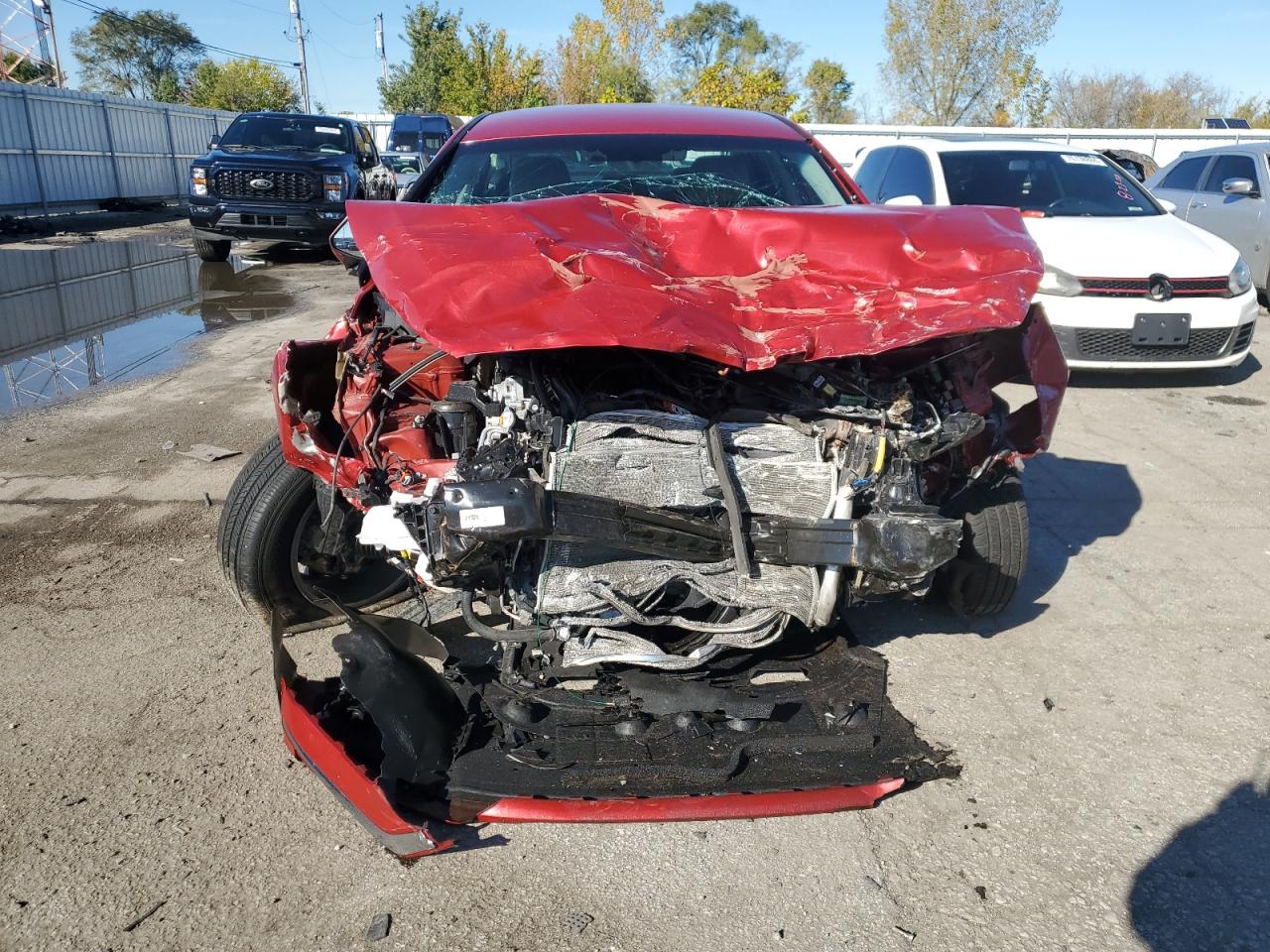 2019 Hyundai Sonata VIN 5NPE24AF5KH770176 Copart auction photo, front end / side damage thumbnail 5