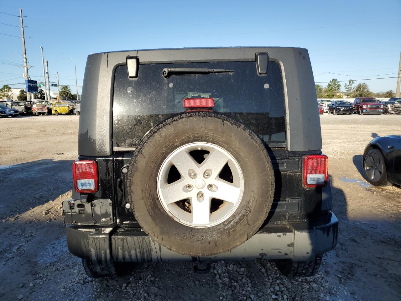 2008 Jeep Wrangler VIN 1J4GB39108L595412 Copart auction photo, top/roof / water/flood damage thumbnail 6
