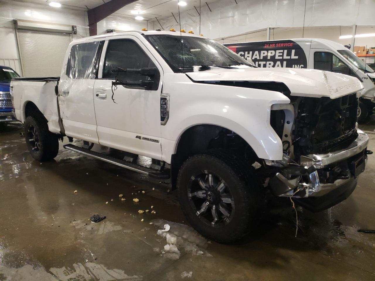 2017 Ford F350 VIN 1FT8W3BT9HEB35728 Copart auction photo, front end / side damage thumbnail 4