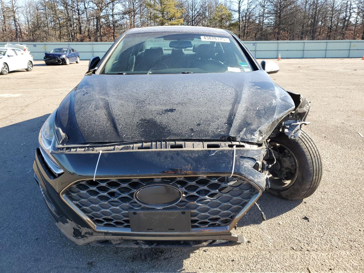 2018 Hyundai Sonata VIN 5NPE34AF1JH714845 Copart auction photo, front end / side damage thumbnail 5