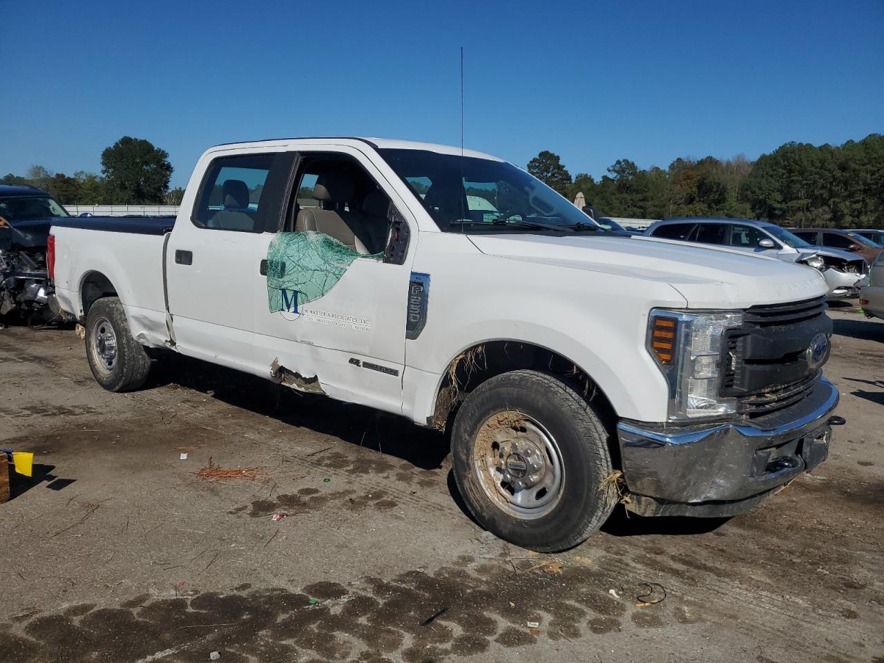 2019 Ford F250 VIN 1FT7W2AT8KEG16049 Copart auction photo, side / minor dent/scratches damage thumbnail 4