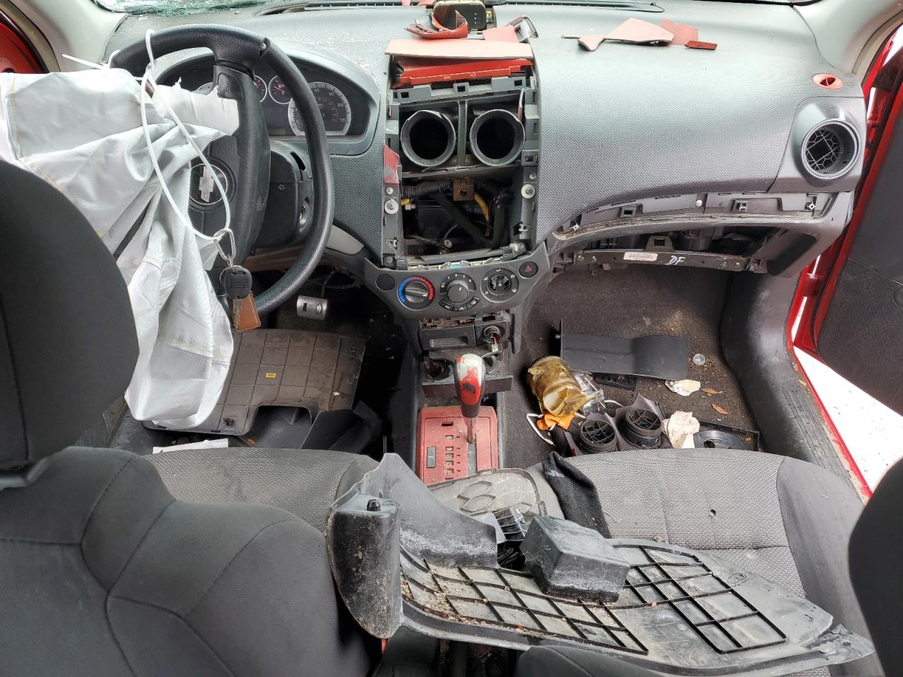 2007 Chevrolet Aveo VIN KL1TD56617B188785 Copart auction photo, front end damage thumbnail 8