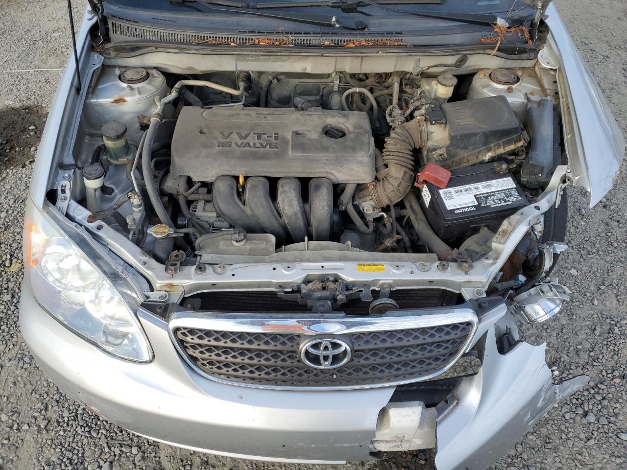 2007 Toyota Corolla VIN JTDBR32E870106912 Copart auction photo, front end / side damage thumbnail 12