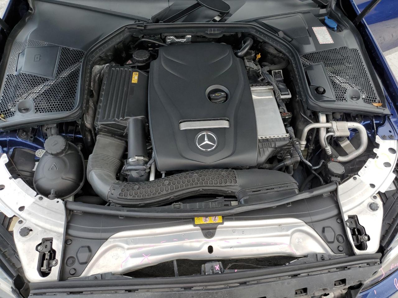2017 Mercedes-Benz C-klasse VIN WDDWJ4JB5HF437991 Copart auction photo, front end damage thumbnail 11