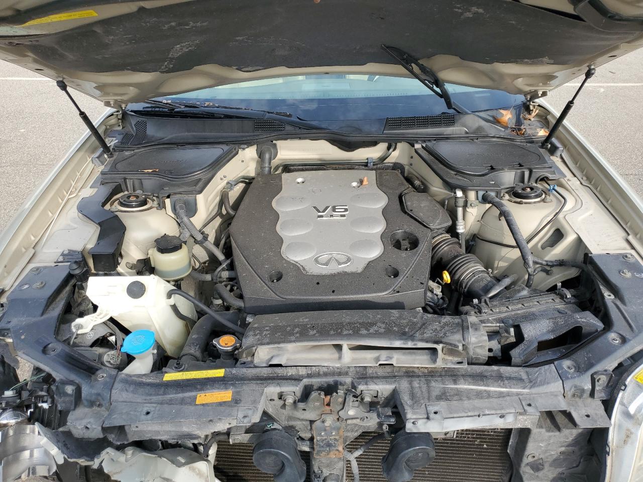2006 Infiniti FX VIN JNRAS08W76X204088 Copart auction photo, front end / side damage thumbnail 12