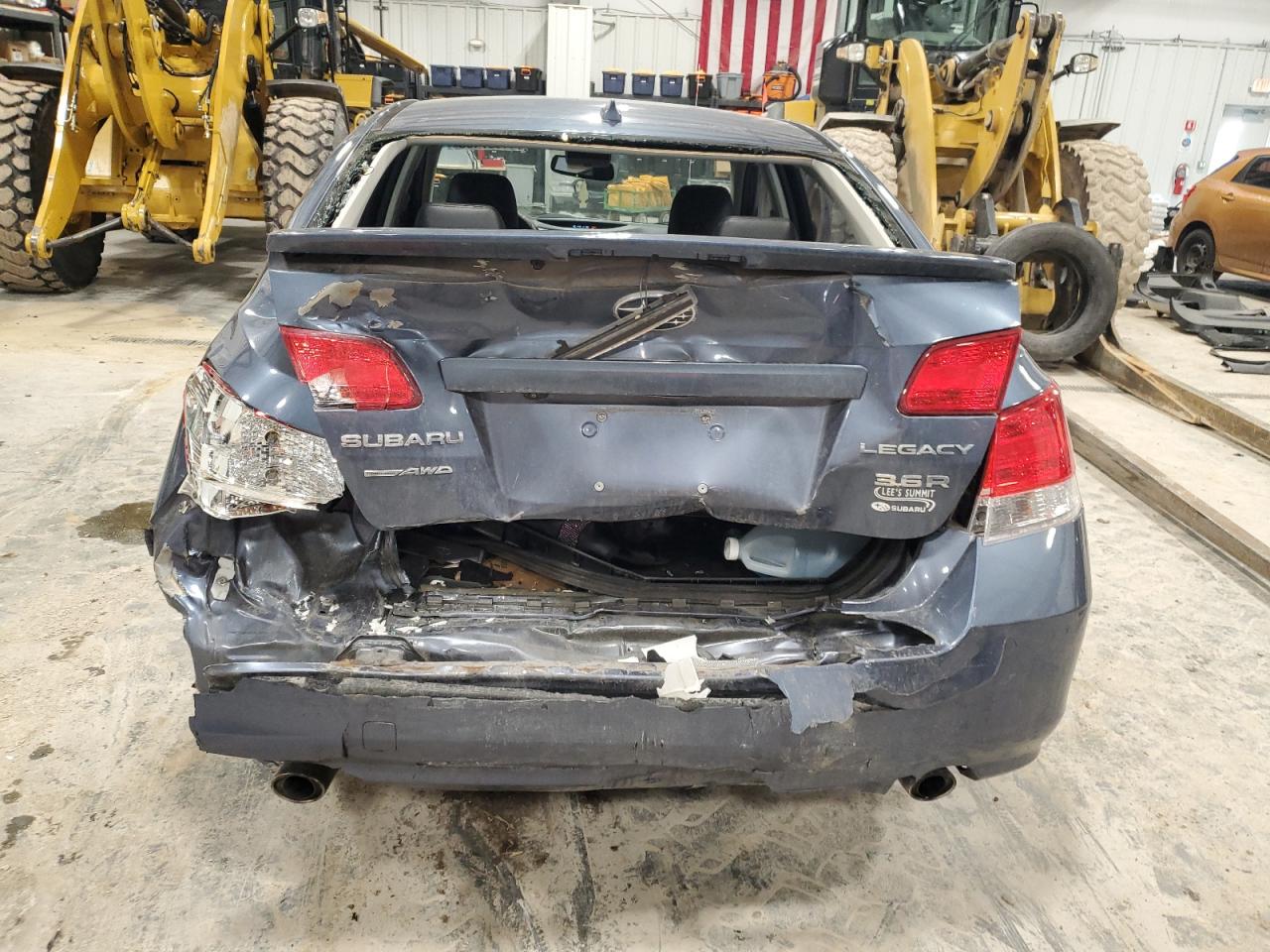 2013 Subaru Legacy VIN 4S3BMEL62D2009027 Copart auction photo, rear end damage thumbnail 6