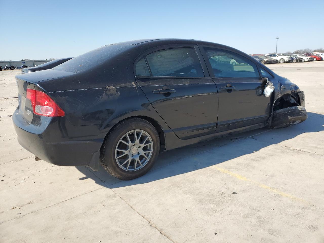 2008 Honda Civic VIN 1HGFA16508L052305 Copart auction photo, front end / side damage thumbnail 3