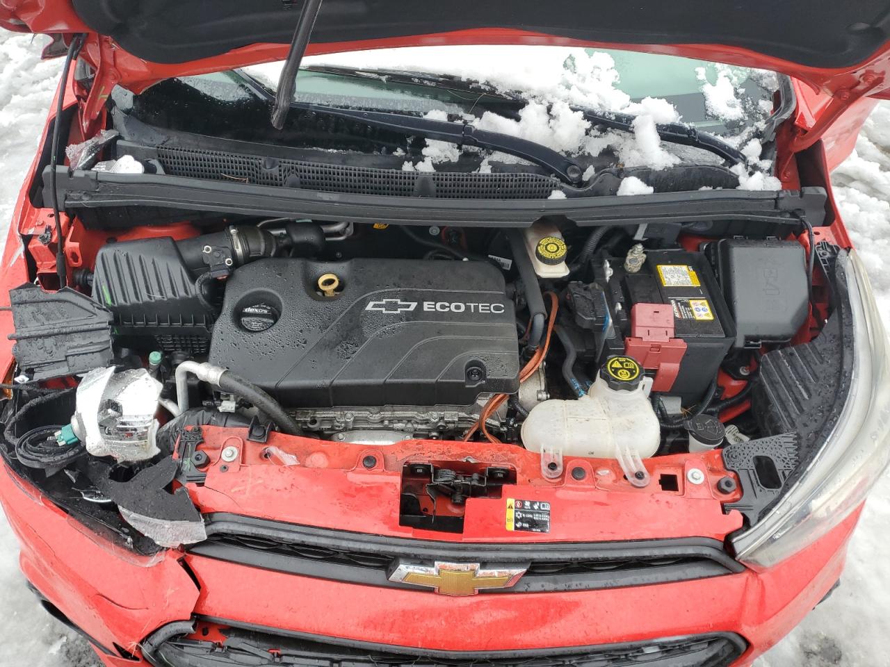 2016 Chevrolet Spark VIN KL8CB6SA4GC571735 Copart auction photo, front end / minor dent/scratches damage thumbnail 11