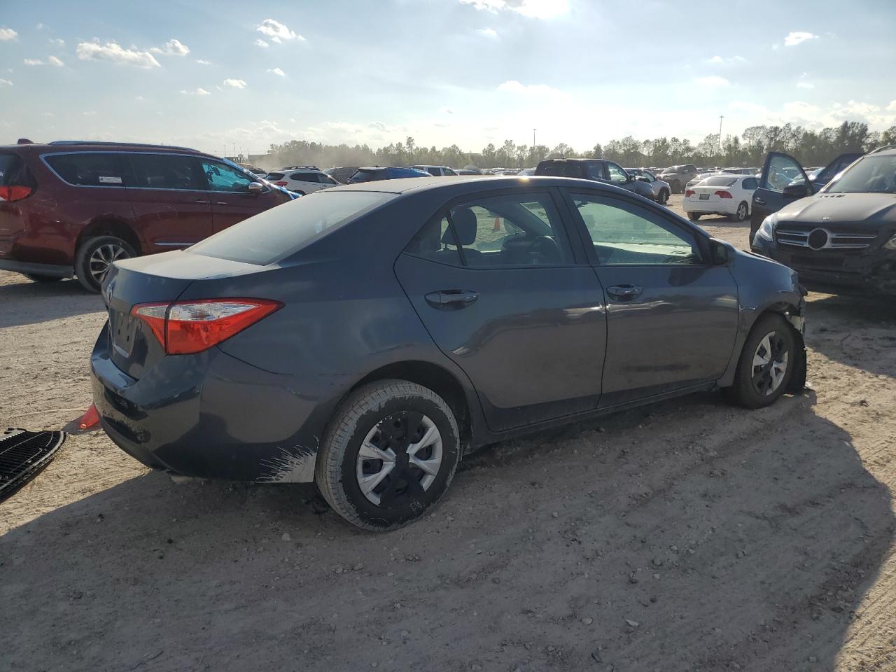 2016 Toyota Corolla VIN 5YFBURHE6GP461785 Copart auction photo, side damage thumbnail 3