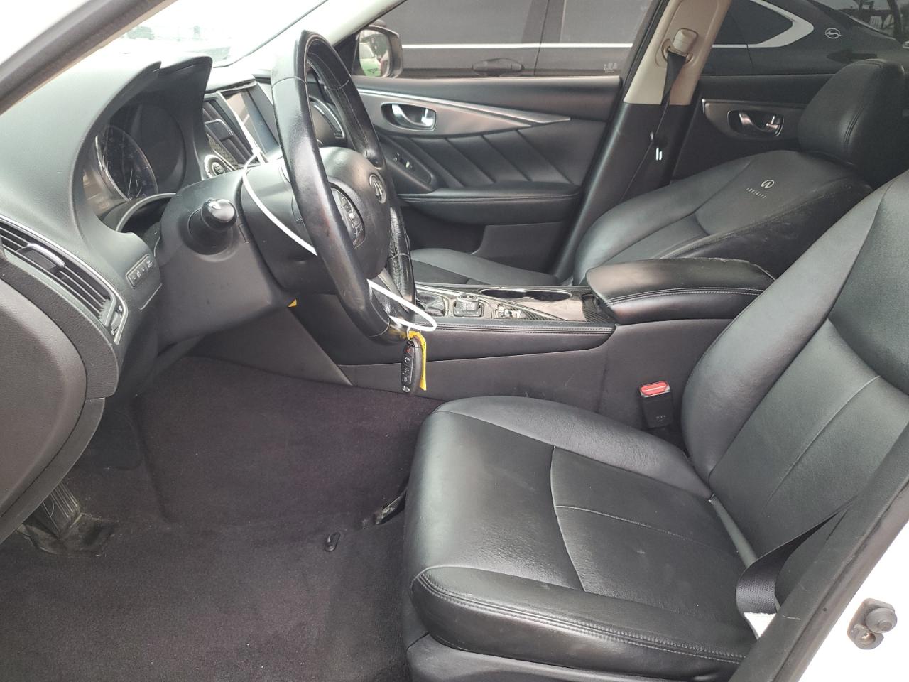 2014 Infiniti Q50 VIN JN1BV7AP2EM692618 Copart auction photo, front end damage thumbnail 7