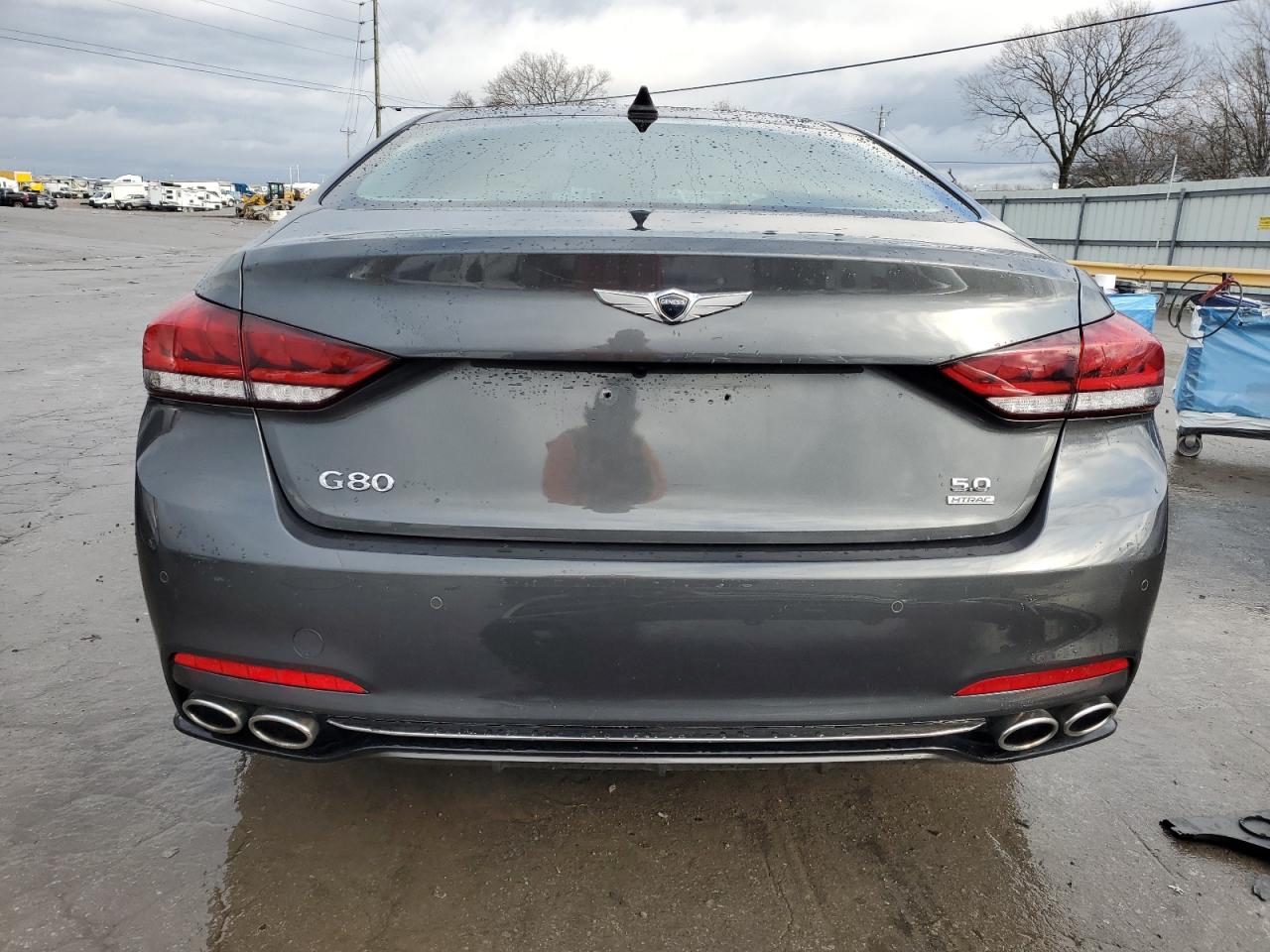 2018 Genesis G80 VIN KMHGN4JF3JU247979 Copart auction photo, front end damage thumbnail 6