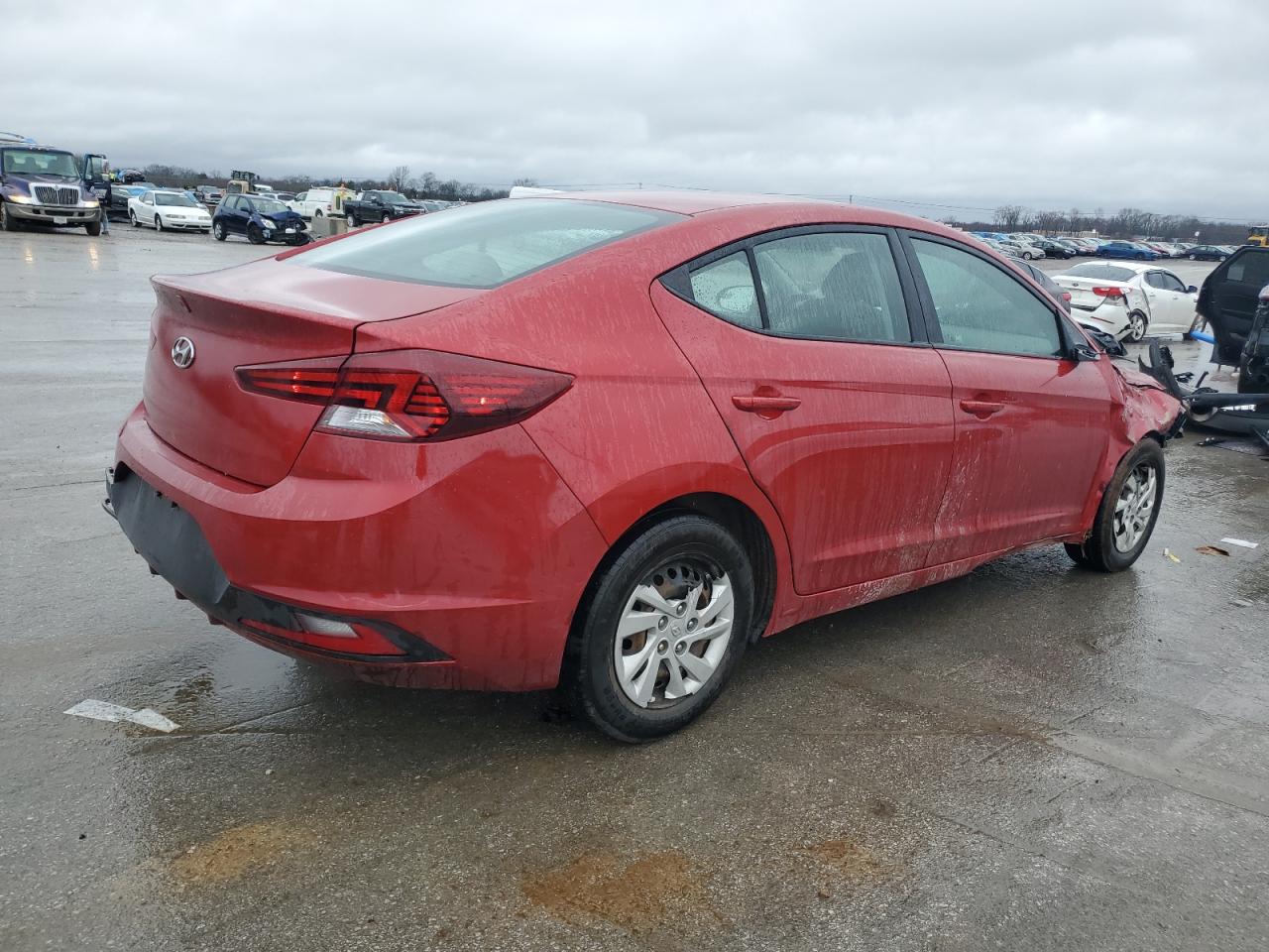 2019 Hyundai Elantra VIN 5NPD74LF6KH487229 Copart auction photo, front end / rear end damage thumbnail 3