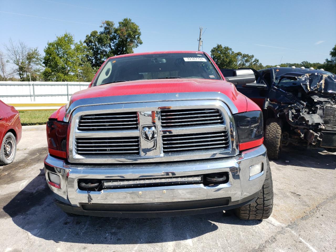2012 Dodge RAM VIN 3C6UD5NL0CG208618 Copart auction photo, side damage thumbnail 5