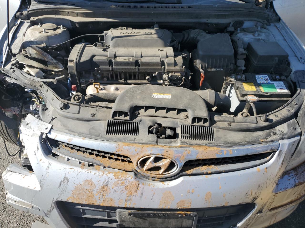 2010 Hyundai Elantra VIN KMHDC8AE7AU064477 Copart auction photo, front end / undercarriage damage thumbnail 13