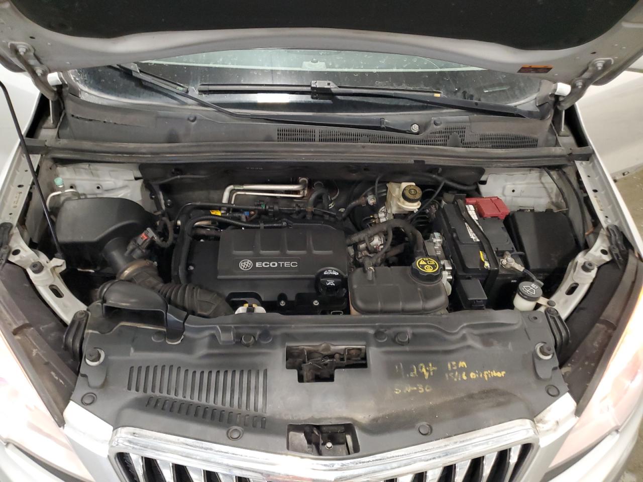 2013 Buick Encore VIN KL4CJGSB1DB086800 Copart auction photo, rear end / side damage thumbnail 14
