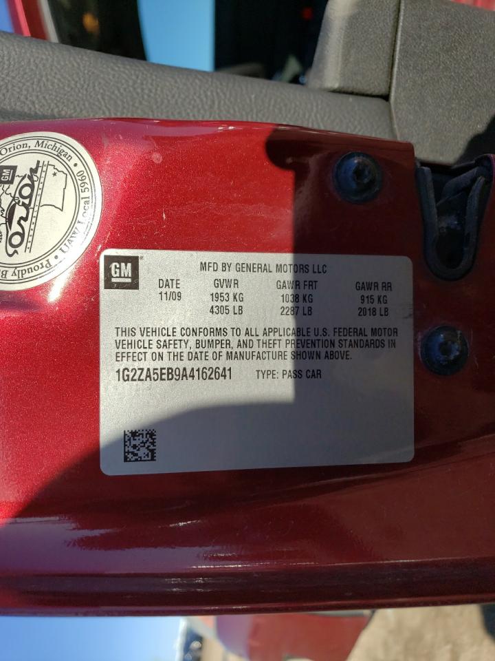 2010 Pontiac G6 VIN 1G2ZA5EB9A4162641 Copart auction photo, side / front end damage thumbnail 14