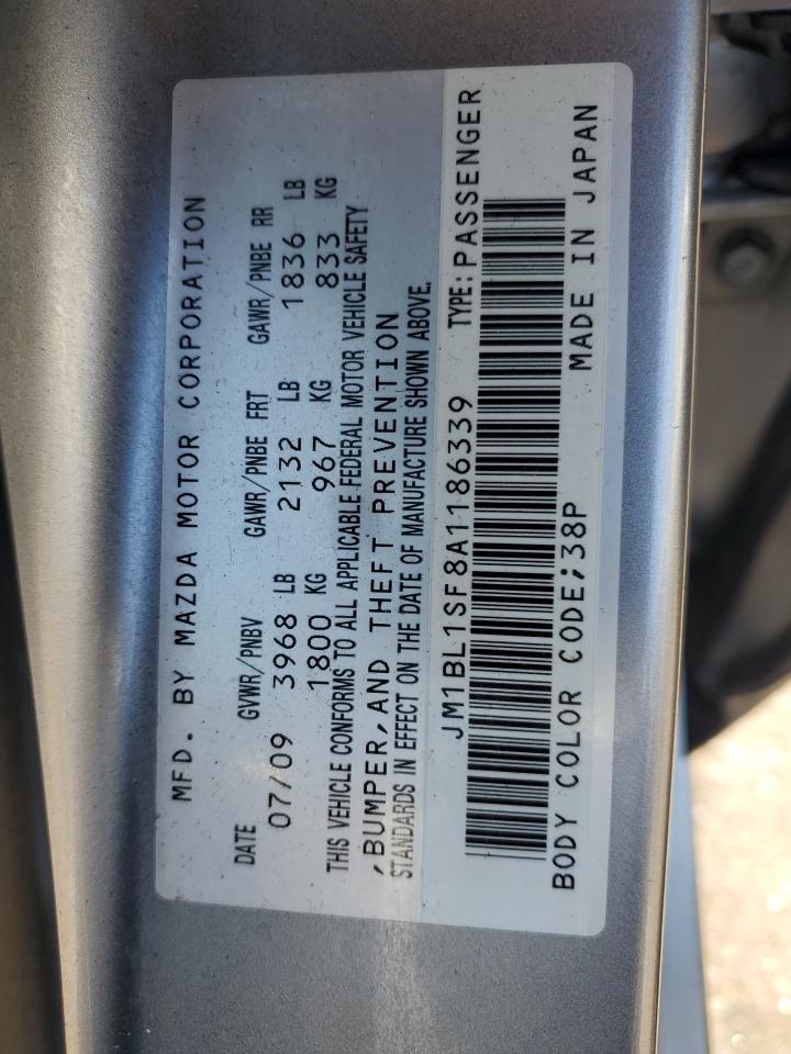 2010 Mazda 3 VIN JM1BL1SF8A1186339 Copart auction photo, undercarriage / front end damage thumbnail 14