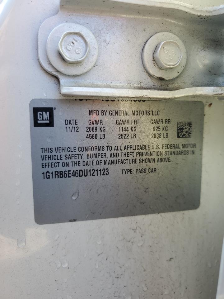 2013 Chevrolet Volt VIN 1G1RB6E46DU121123 Copart auction photo, rear end damage thumbnail 14
